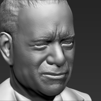 Tom Hanks bust 3D printing ready stl obj - Thumbnail 10