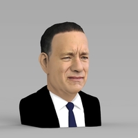 Tom Hanks bust ready for full color 3D printing - Thumbnail 4