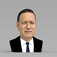Tom Hanks bust ready for full color 3D printing - Thumbnail 5