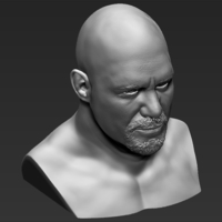 Stone Cold Steve Austin bust 3D printing ready stl obj - Thumbnail 10