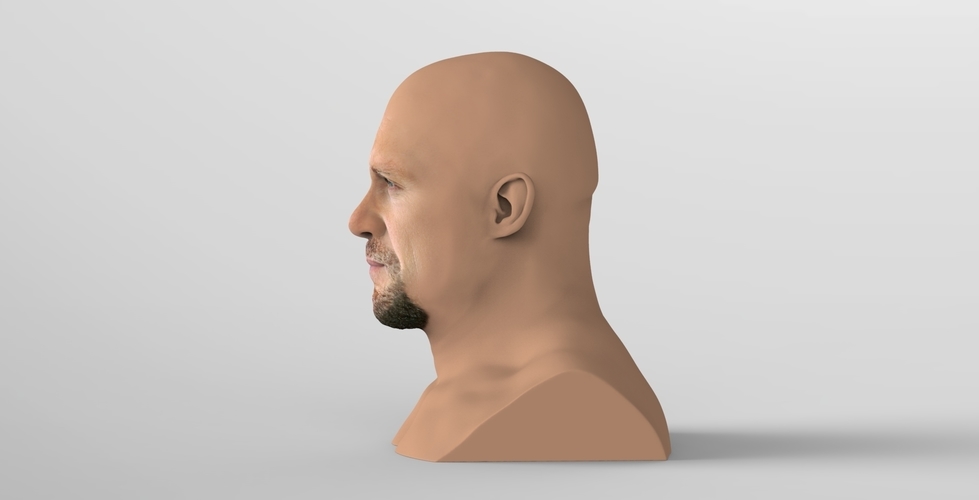 Stone Cold Steve Austin bust ready for full color 3D printing 3D Print 232893