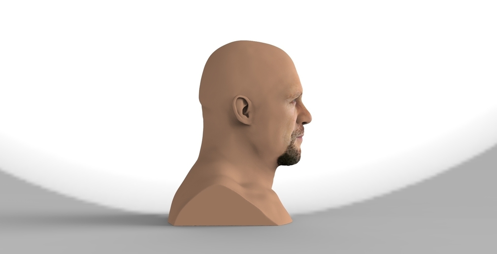 Stone Cold Steve Austin bust ready for full color 3D printing 3D Print 232894