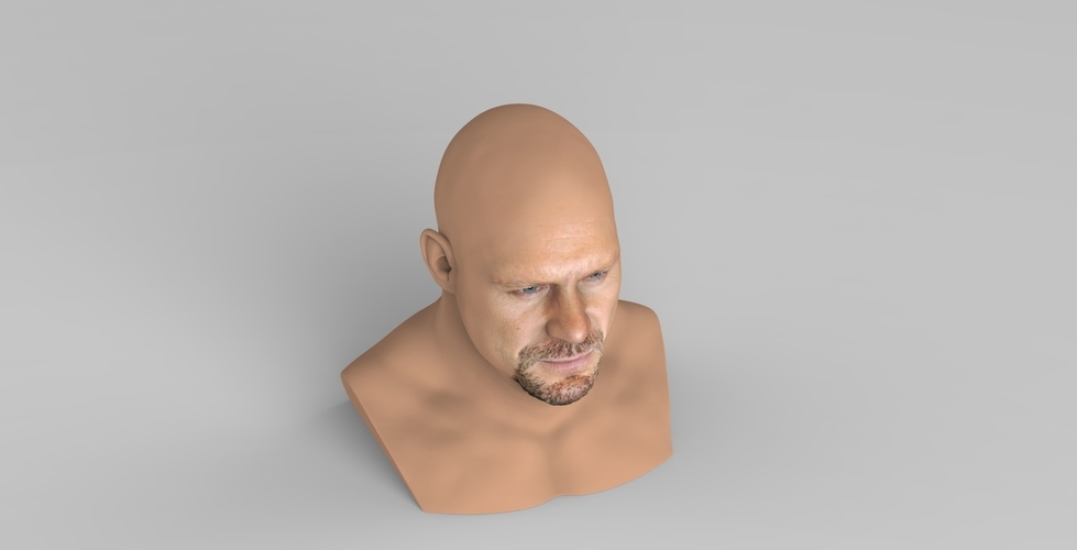 Stone Cold Steve Austin bust ready for full color 3D printing 3D Print 232898
