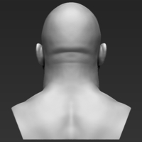 Stone Cold Steve Austin bust ready for full color 3D printing - Thumbnail 15