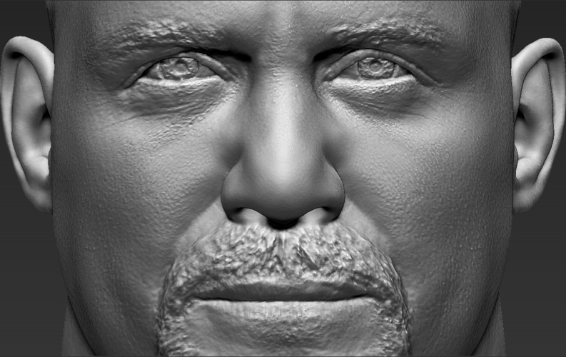 Stone Cold Steve Austin bust ready for full color 3D printing 3D Print 232910
