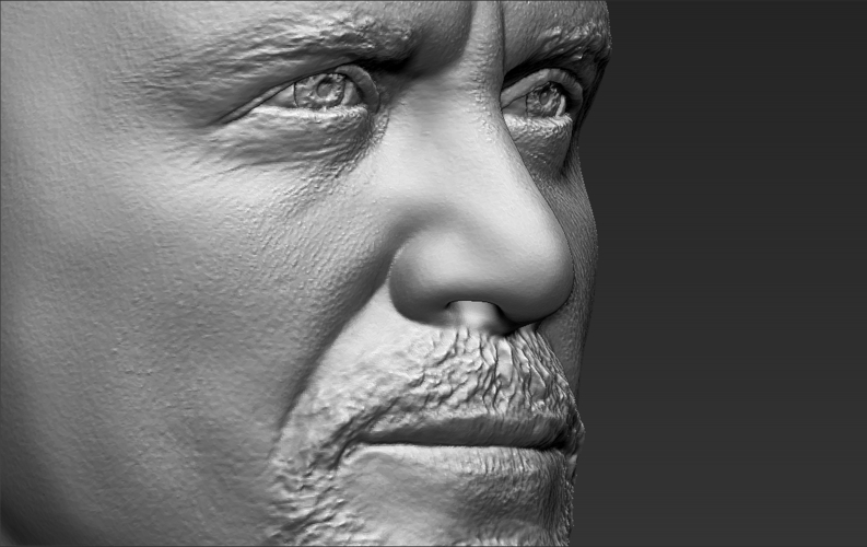 Stone Cold Steve Austin bust ready for full color 3D printing 3D Print 232911