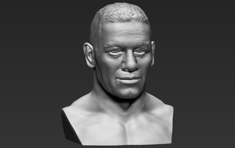 John Cena bust 3D printing ready stl obj 3D Print 232921