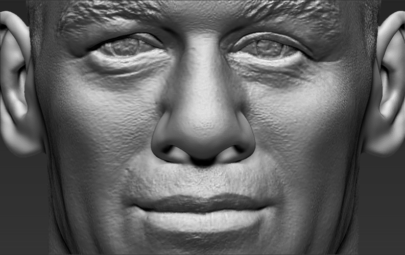 John Cena bust 3D printing ready stl obj 3D Print 232925