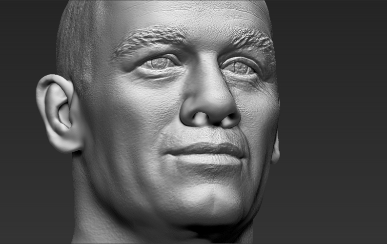 John Cena bust 3D printing ready stl obj 3D Print 232927