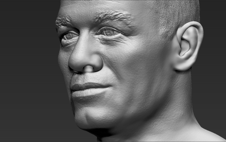 John Cena bust 3D printing ready stl obj 3D Print 232928