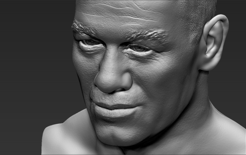 John Cena bust 3D printing ready stl obj 3D Print 232929