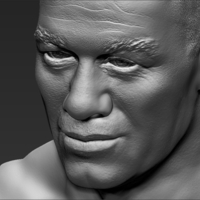 John Cena bust 3D printing ready stl obj - Thumbnail 16