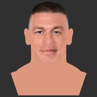 John Cena bust ready for full color 3D printing - Thumbnail 3