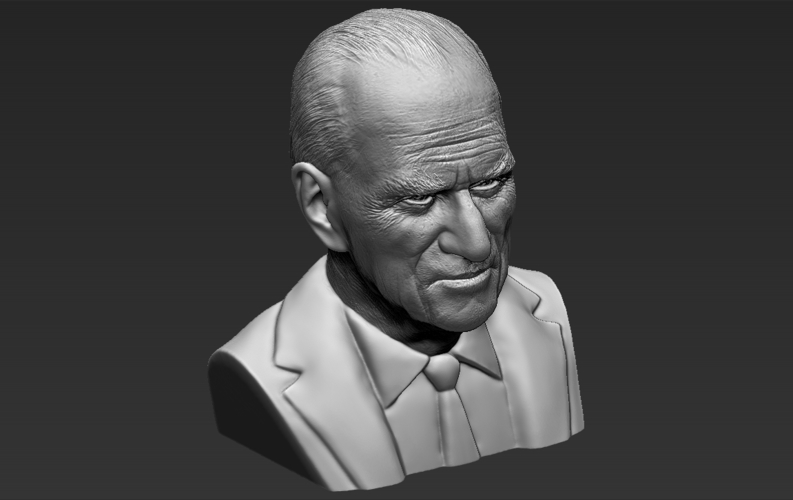 Prince Philip bust 3D printing ready stl obj 3D Print 232966