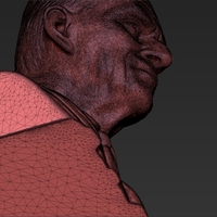 Prince Philip bust 3D printing ready stl obj - Thumbnail 16