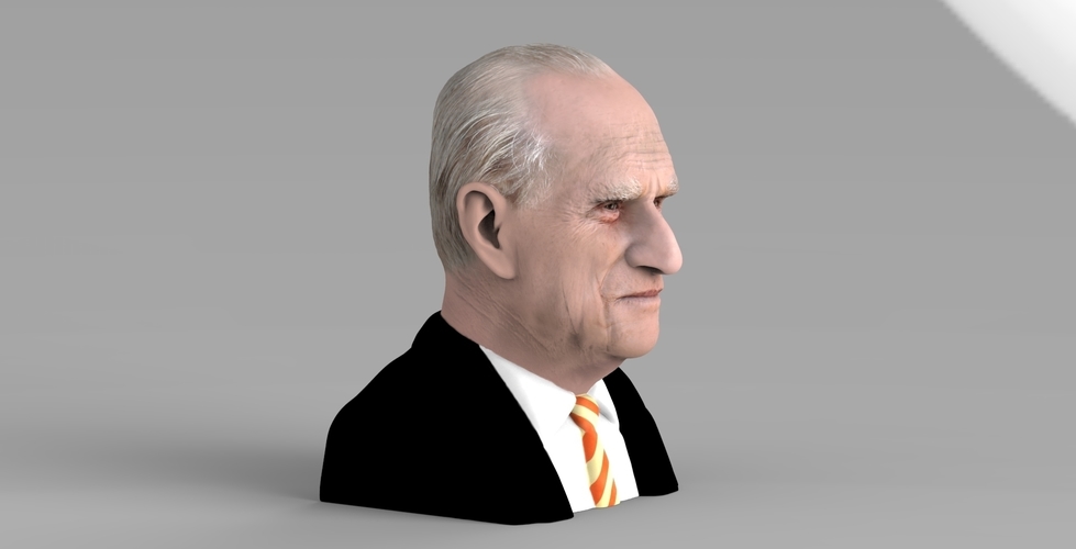 Prince Philip bust ready for full color 3D printing 3D Print 232977