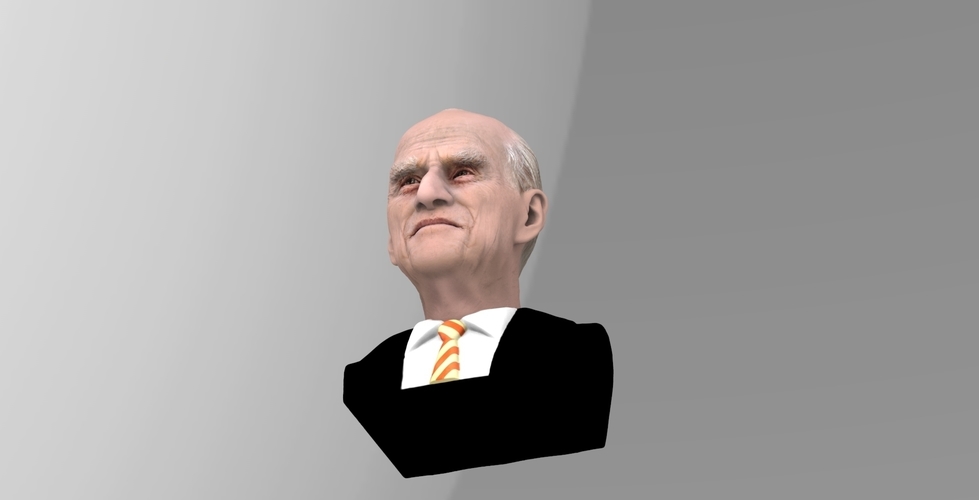 Prince Philip bust ready for full color 3D printing 3D Print 232981
