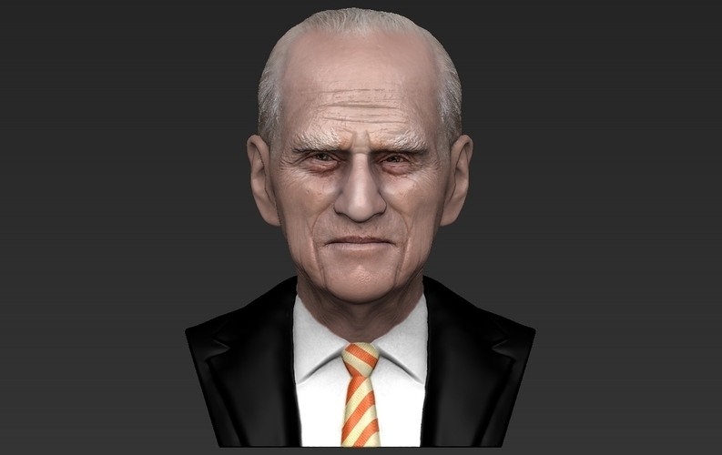 Prince Philip bust ready for full color 3D printing 3D Print 232982