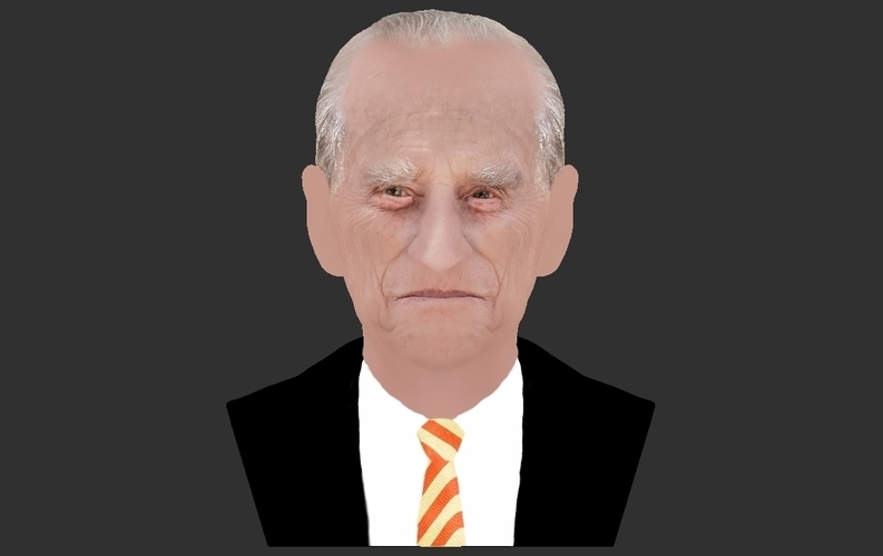 Prince Philip bust ready for full color 3D printing 3D Print 232983