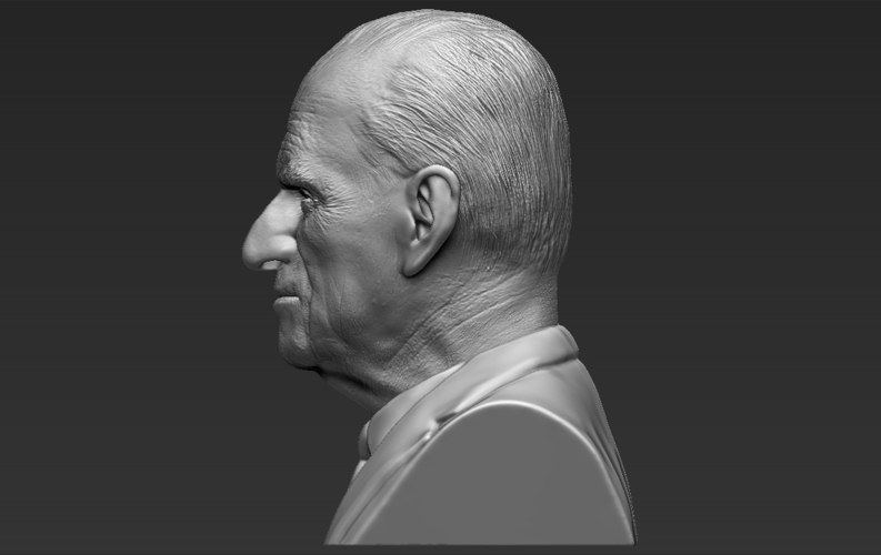 Prince Philip bust ready for full color 3D printing 3D Print 232986