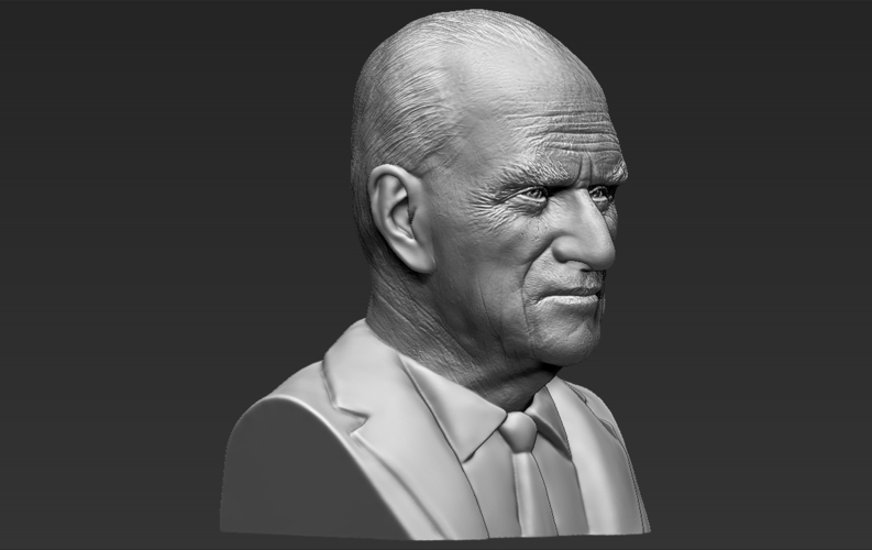 Prince Philip bust ready for full color 3D printing 3D Print 232988