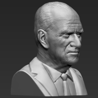 Prince Philip bust ready for full color 3D printing - Thumbnail 16