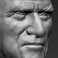 Prince Philip bust ready for full color 3D printing - Thumbnail 19