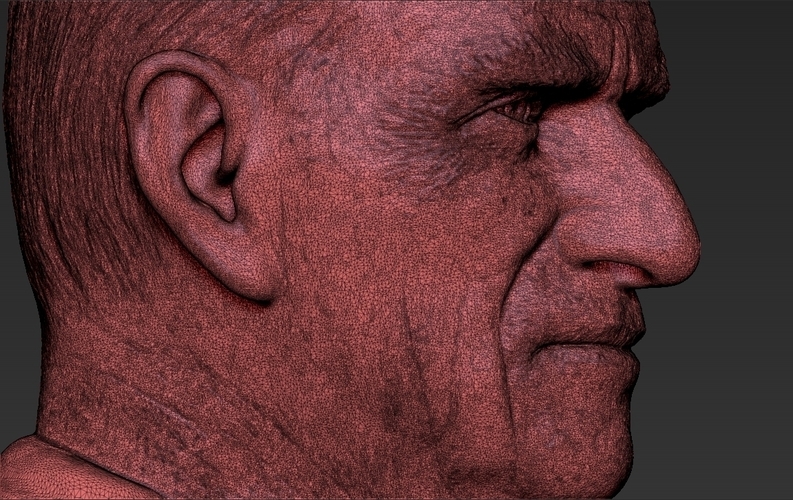 Prince Philip bust ready for full color 3D printing 3D Print 232996