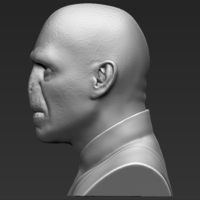 Lord Voldemort bust 3D printing ready stl obj - Thumbnail 4