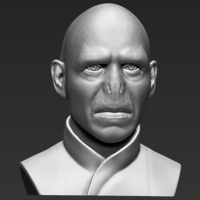 Lord Voldemort bust 3D printing ready stl obj - Thumbnail 7
