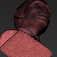 Lord Voldemort bust 3D printing ready stl obj - Thumbnail 19