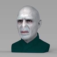 Lord Voldemort bust ready for full color 3D printing - Thumbnail 2