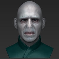 Lord Voldemort bust ready for full color 3D printing - Thumbnail 7