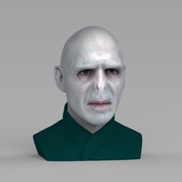 Lord Voldemort bust ready for full color 3D printing - Thumbnail 9