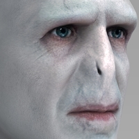 Lord Voldemort bust ready for full color 3D printing - Thumbnail 11