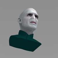 Lord Voldemort bust ready for full color 3D printing - Thumbnail 12