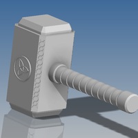 Small Mjolnir - Hammer of Thor 3D Printing 23306