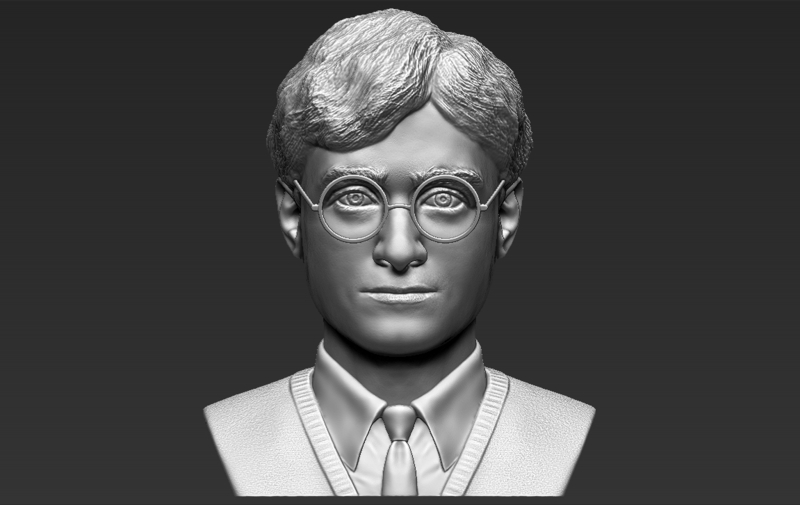 Harry Potter bust 3D printing ready stl obj