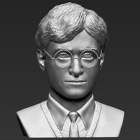 Harry Potter bust 3D printing ready stl obj - Thumbnail 8