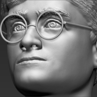 Harry Potter bust 3D printing ready stl obj - Thumbnail 15