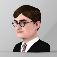 Harry Potter bust ready for full color 3D printing - Thumbnail 3
