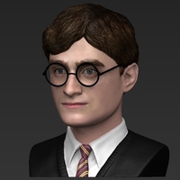 Harry Potter bust ready for full color 3D printing - Thumbnail 6