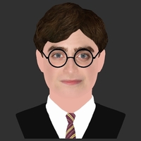 Harry Potter bust ready for full color 3D printing - Thumbnail 8