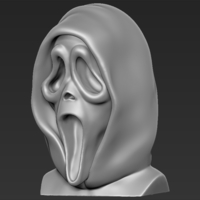 Ghostface from Scream bust 3D printing ready stl obj - Thumbnail 3