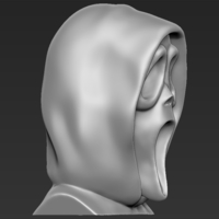 Ghostface from Scream bust 3D printing ready stl obj - Thumbnail 7