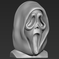 Ghostface from Scream bust 3D printing ready stl obj - Thumbnail 8
