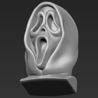 Ghostface from Scream bust 3D printing ready stl obj - Thumbnail 10