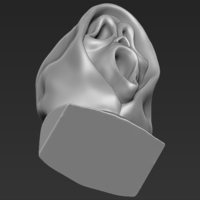 Ghostface from Scream bust 3D printing ready stl obj - Thumbnail 13