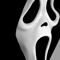 Ghostface from Scream bust ready for full color 3D printing - Thumbnail 8