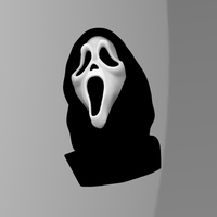 Ghostface from Scream bust ready for full color 3D printing - Thumbnail 9